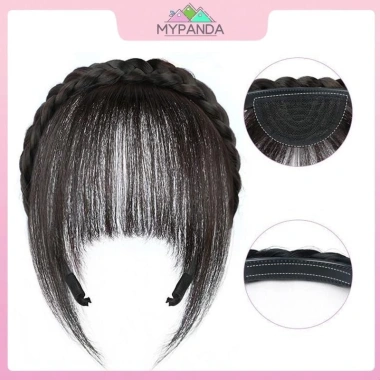 MYPANDA Tóc giả Air Bangs tự nhiên vô hình - phù hợp trán giả, dễ tạo kiểu, giảm giá 45.792 VND 6