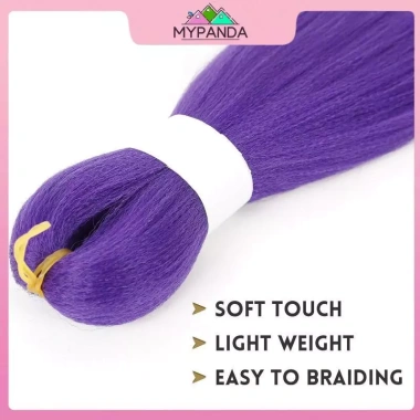 MYPANDA Tóc Giả Cosplay K‑Pop Rumi Tím Bện Đan - Phụ Kiện DIY Đuôi Ngựa & Bím Tóc 52.920₫ 2