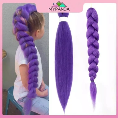 MYPANDA Tóc Giả Cosplay K‑Pop Rumi Tím Bện Đan - Phụ Kiện DIY Đuôi Ngựa & Bím Tóc 52.920₫ 5