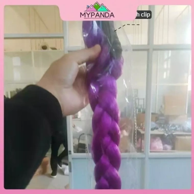 MYPANDA Tóc Giả Cosplay K‑Pop Rumi Tím Bện Đan - Phụ Kiện DIY Đuôi Ngựa & Bím Tóc 52.920₫ 7