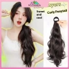 MYPANDA Tóc giả đuôi bện nữ, tóc dài thoáng mát, dây cố định thấp cổ - 64.476 VND 2
