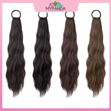 MYPANDA Tóc giả đuôi bện nữ, tóc dài thoáng mát, dây cố định thấp cổ - 64.476 VND 7