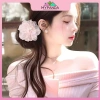 MYPANDA Tổng hợp xốm lông tơ tóc bun thanh lịch - Hoa camelia vô hình, móng vuốt tóc, giá ưu đãi 97.632₫ 3