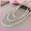 Mypanda Trang sức ngọc trai vintage nhiều lớp hạt nacre - Quà tặng đám cưới, trang sức dự tiệc, giá 39.100đ 3
