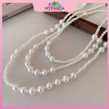 Mypanda Trang sức ngọc trai vintage nhiều lớp hạt nacre - Quà tặng đám cưới, trang sức dự tiệc, giá 39.100đ 3