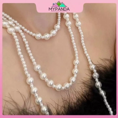 Mypanda Trang sức ngọc trai vintage nhiều lớp hạt nacre - Quà tặng đám cưới, trang sức dự tiệc, giá 39.100đ 5