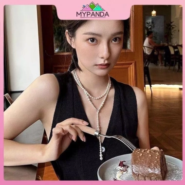 Mypanda Trang sức ngọc trai vintage nhiều lớp hạt nacre - Quà tặng đám cưới, trang sức dự tiệc, giá 39.100đ 6