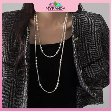 Mypanda Trang sức ngọc trai vintage nhiều lớp hạt nacre - Quà tặng đám cưới, trang sức dự tiệc, giá 39.100đ 8