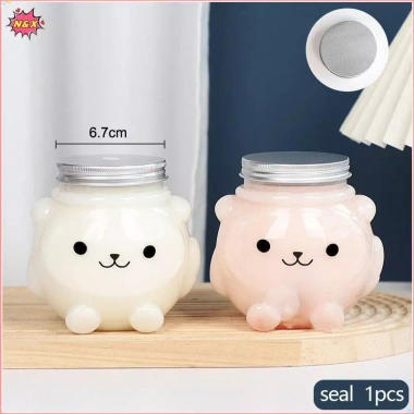 N & X 500ml Trà Sữa PET Chai Nước Gấu Hoạt Hình Cà Phê Mang Đi Nắp Đậy Giá 46.640₫ 5