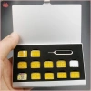 N & X Hộp bảo vệ Pin nhôm di động 12 khe cắm và 1 khe thẻ SIM Micro, lưu trữ thẻ nhớ, bảo vệ thẻ SIM - 56.100 VND 3