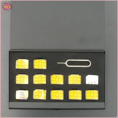 N & X Hộp bảo vệ Pin nhôm di động 12 khe cắm và 1 khe thẻ SIM Micro, lưu trữ thẻ nhớ, bảo vệ thẻ SIM - 56.100 VND 4 N & X Hộp bảo vệ Pin nhôm di động 12 khe cắm và 1 khe thẻ SIM Micro, lưu trữ thẻ nhớ, bảo vệ thẻ SIM - 56.100 VND 4