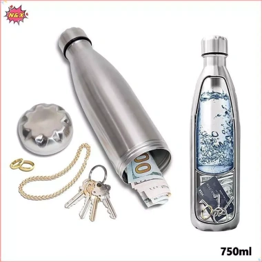 N & X Secret Ẩn Bình Nước Thép An Toàn - Hộp Tiền Bảo Mật, Giấu Thẻ, Chìa Khóa, Tiền Mặt, Giá 292.490đ