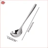 N & X Thìa Thép 304 Không Gỉ Thiên Sâu Tay Cầm Dài - Thìa Uống Nước, Tròn Lớn, Cháo 44.550 VND 8