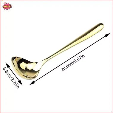 N & X Thìa Thép 304 Không Gỉ Thiên Sâu Tay Cầm Dài - Thìa Uống Nước, Tròn Lớn, Cháo 44.550 VND