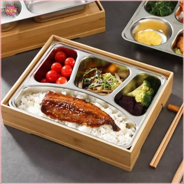 N & X Tre Bento Hộp Thép Không Gỉ Di Động Tháo Rời – Phòng Kinh Doanh, Cơm Trưa Nhật Bản, Giá Ưu Đãi 661.760₫
