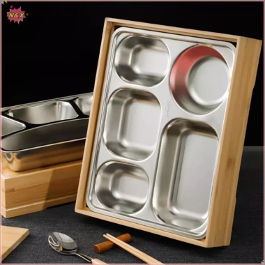 N & X Tre Bento Hộp Thép Không Gỉ Di Động Tháo Rời – Phòng Kinh Doanh, Cơm Trưa Nhật Bản, Giá Ưu Đãi 661.760₫