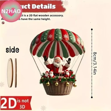 N2HAO 10 chiếc Cầu Ông Già Noel 2D bằng gỗ - Trang trí cây Giáng Sinh, quà lễ, giá 52.488đ 5 N2HAO 10 chiếc Cầu Ông Già Noel 2D bằng gỗ - Trang trí cây Giáng Sinh, quà lễ, giá 52.488đ 5