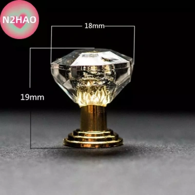 N2HAO 10 chiếc núm tủ acrylic pha lê kim cương – tay cầm kéo, sang trọng, chỉ 49.500₫ 4