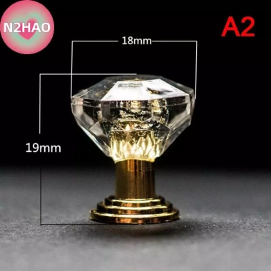 N2HAO 10 chiếc núm tủ acrylic pha lê kim cương – tay cầm kéo, sang trọng, chỉ 49.500₫ 7