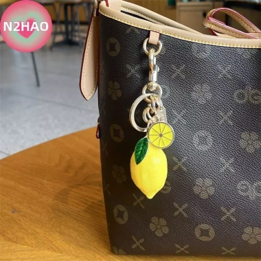 N2HAO 2.025 Mạ Vàng Chanh Móc Khóa - Túi Mặt Dây Chuyền Cá Tính, 119.790₫ 2