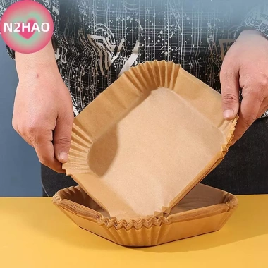 N2HAO 25/50 giấy lót chống dính dùng 1 lần cho nồi chiên không khí, vi sóng - giá 46.860 VND 4