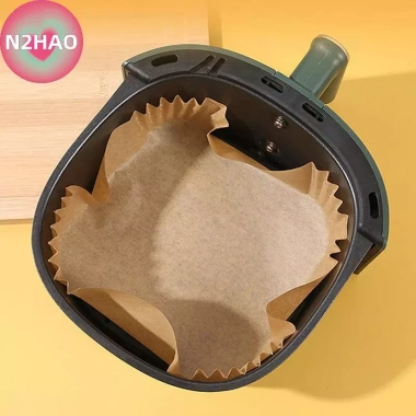 N2HAO 25/50 giấy lót chống dính dùng 1 lần cho nồi chiên không khí, vi sóng - giá 46.860 VND 6