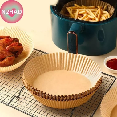 N2HAO 25/50 giấy lót chống dính dùng 1 lần cho nồi chiên không khí, vi sóng - giá 46.860 VND 9