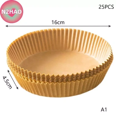 N2HAO 25/50 giấy lót chống dính dùng 1 lần cho nồi chiên không khí, vi sóng - giá 46.860 VND 10