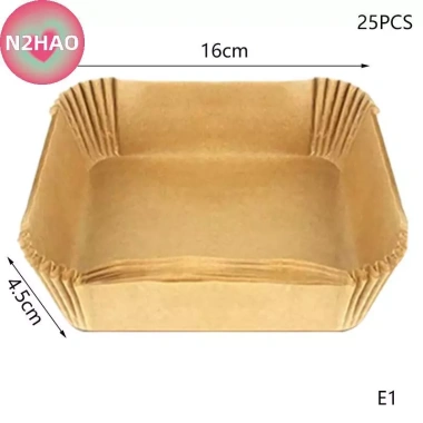 N2HAO 25/50 giấy lót chống dính dùng 1 lần cho nồi chiên không khí, vi sóng - giá 46.860 VND 19