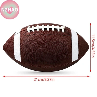 N2hao Bóng Đá 8.5 Inch Tiêu Chuẩn - Footy Mỹ, Bóng Bầu Dục Hiệp Hội, Dành Cho Nam Nữ Trẻ Em, Giá 88.330 VND 5