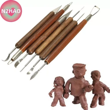 N2HAO Đất sét DIY 6 chiếc Shapers Polymer - Dụng cụ làm mô hình gốm, Giá ưu đãi 76,340₫ 5
