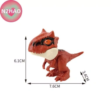 N2HAO Kỷ Jura Ngón Tay Triceratops & Tyrannosaurus - Mô Hình Tương Tác Sáng Tạo Cho Trẻ Em, Quà 42.350 VND 2