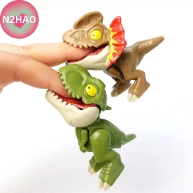N2HAO Kỷ Jura Ngón Tay Triceratops & Tyrannosaurus - Mô Hình Tương Tác Sáng Tạo Cho Trẻ Em, Quà 42.350 VND 7