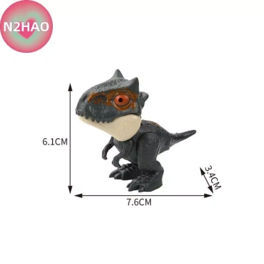 N2HAO Kỷ Jura Ngón Tay Triceratops & Tyrannosaurus - Mô Hình Tương Tác Sáng Tạo Cho Trẻ Em, Quà 42.350 VND 8