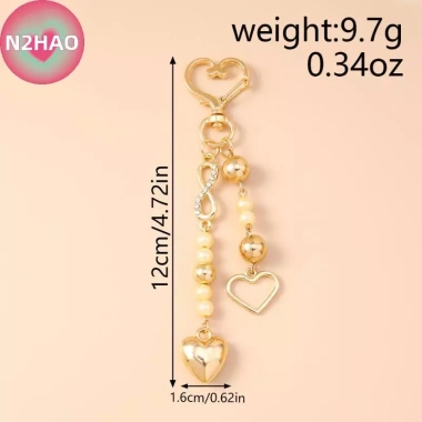 N2HAO Nơ Móc Khóa Hạt Ngôi Sao Trái Tim - Charm Túi, Mặt Dây Chuyền Phụ Kiện Quà Tặng Giảm Giá Đặc Biệt Độc Đáo 66.660₫ 3