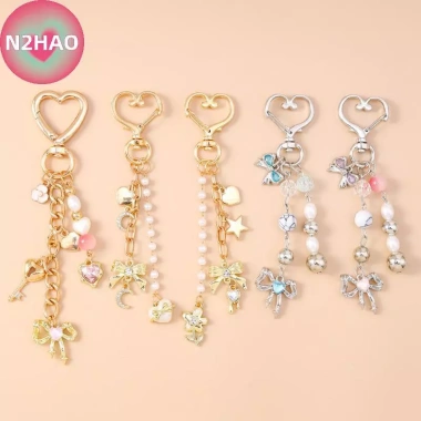 N2HAO Nơ Móc Khóa Hạt Ngôi Sao Trái Tim - Charm Túi, Mặt Dây Chuyền Phụ Kiện Quà Tặng Giảm Giá Đặc Biệt Độc Đáo 66.660₫ 5