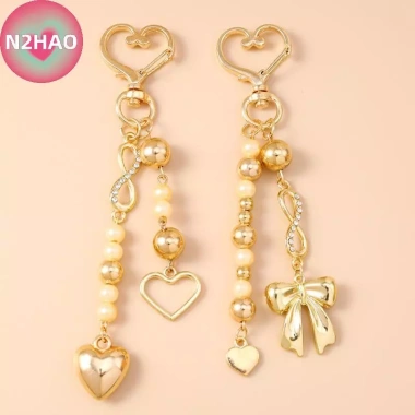 N2HAO Nơ Móc Khóa Hạt Ngôi Sao Trái Tim - Charm Túi, Mặt Dây Chuyền Phụ Kiện Quà Tặng Giảm Giá Đặc Biệt Độc Đáo 66.660₫ 7