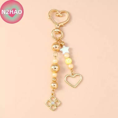 N2HAO Nơ Móc Khóa Hạt Ngôi Sao Trái Tim - Charm Túi, Mặt Dây Chuyền Phụ Kiện Quà Tặng Giảm Giá Đặc Biệt Độc Đáo 66.660₫ 11