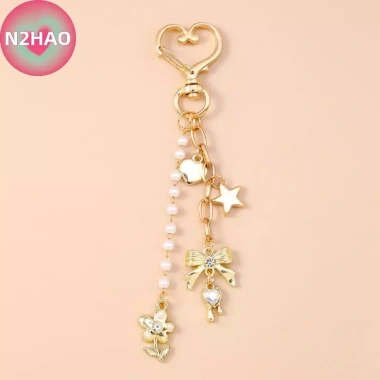 N2HAO Nơ Móc Khóa Hạt Ngôi Sao Trái Tim - Charm Túi, Mặt Dây Chuyền Phụ Kiện Quà Tặng Giảm Giá Đặc Biệt Độc Đáo 66.660₫ 16