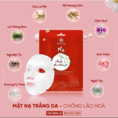 Nạ Thượng Hoa Đình Bách Y Sâm Dưỡng Trắng Cấp Ẩm Trẻ Hóa Da - Hộp 5 miếng Duyên Thị, 310.000 VND 5 Nạ Thượng Hoa Đình Bách Y Sâm Dưỡng Trắng Cấp Ẩm Trẻ Hóa Da - Hộp 5 miếng Duyên Thị, 310.000 VND 5