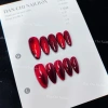 Nailbox móng úp thiết kế sẵn mẫu mắt mèo đen ánh đỏ rượu vang sang chảnh - giá 79.000 4
