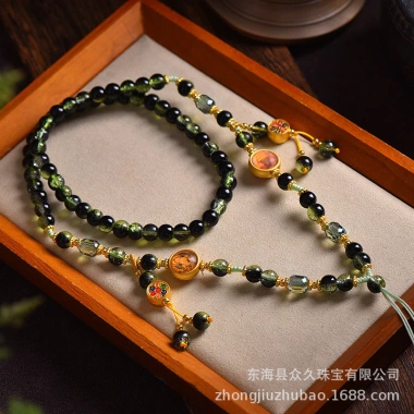 Năm Bậc Thầy Thangka Pha Lê Dây Thái Lan Bùa Hộ Mệnh Dây Cổ Phong Cách Trung Quốc Đính Hạt Áo Len Giá Ưu Đãi 238.700₫