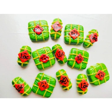 Nam châm dán tủ lạnh mini bánh Chưng, bánh Tét - phụ kiện Tết giá 39.000₫ 3