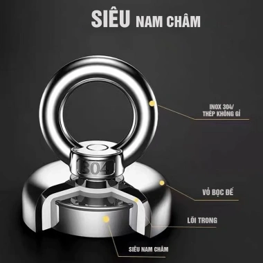 Nam châm siêu mạnh - Móc treo nam châm đa năng, cứu hộ nhanh, giá chỉ 57.999₫ 4