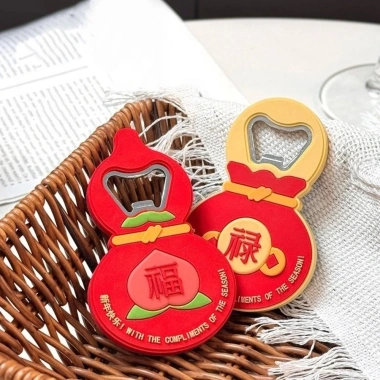 Nam châm tủ lạnh bầu NLINNI, nhãn dán tủ lạnh, dụng cụ mở chai 2 trong 1 hoạt hình may mắn – 81.400₫ 8