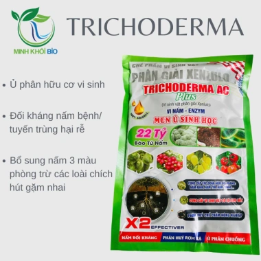 Nấm Đối Kháng Trichoderma Minh Khôi 1kg - Ủ Phân Chuồng, Rơm Rạ, Cải Tạo Đất, Kháng Nấm Bệnh - Giá 88.500 VND