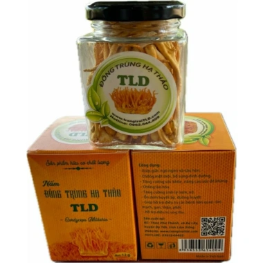 Nấm Đông Trùng Hạ Thảo TLD Sấy Thăng Hoa 12-25-50g - Hữu Cơ 100% - Dược Chất Cao - Giá Ưu Đãi 65,000 VND