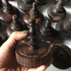 Nậm gỗ mun Nậm lồng chim chào mào, đường kính 8cm, hình tròn‑vuông, phụ kiện Kabosa - Ly cao cấp, độ bền cao, giá ưu đãi 65.000₫