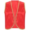 Nam Halloween Hoàng Tử Ả Rập Vest Vàng Sáng Bóng Viền Mở Trước Áo Khoác Eo 8
