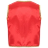 Nam Halloween Hoàng Tử Ả Rập Vest Vàng Sáng Bóng Viền Mở Trước Áo Khoác Eo 9